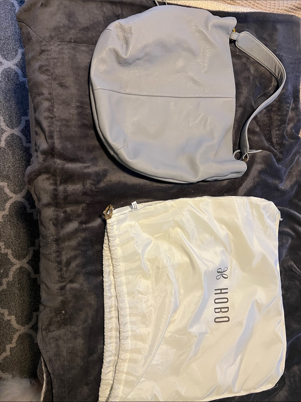 Hobo Gray-Blue Harley Hobo Bag